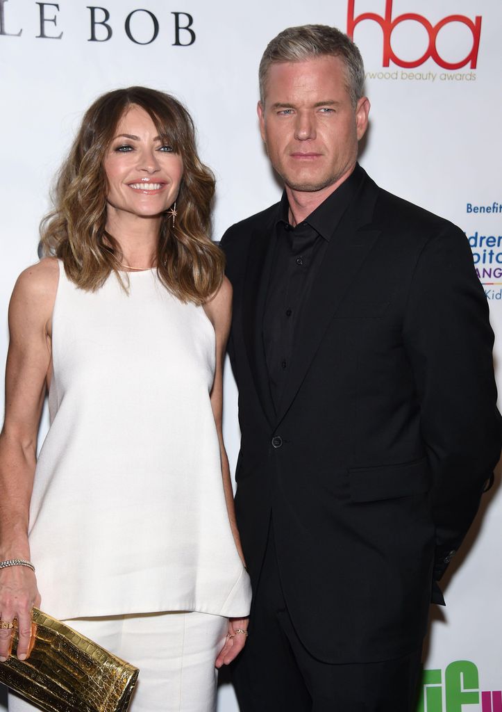 Eric Dane y su entonces pareja Rebecca Gayheart.