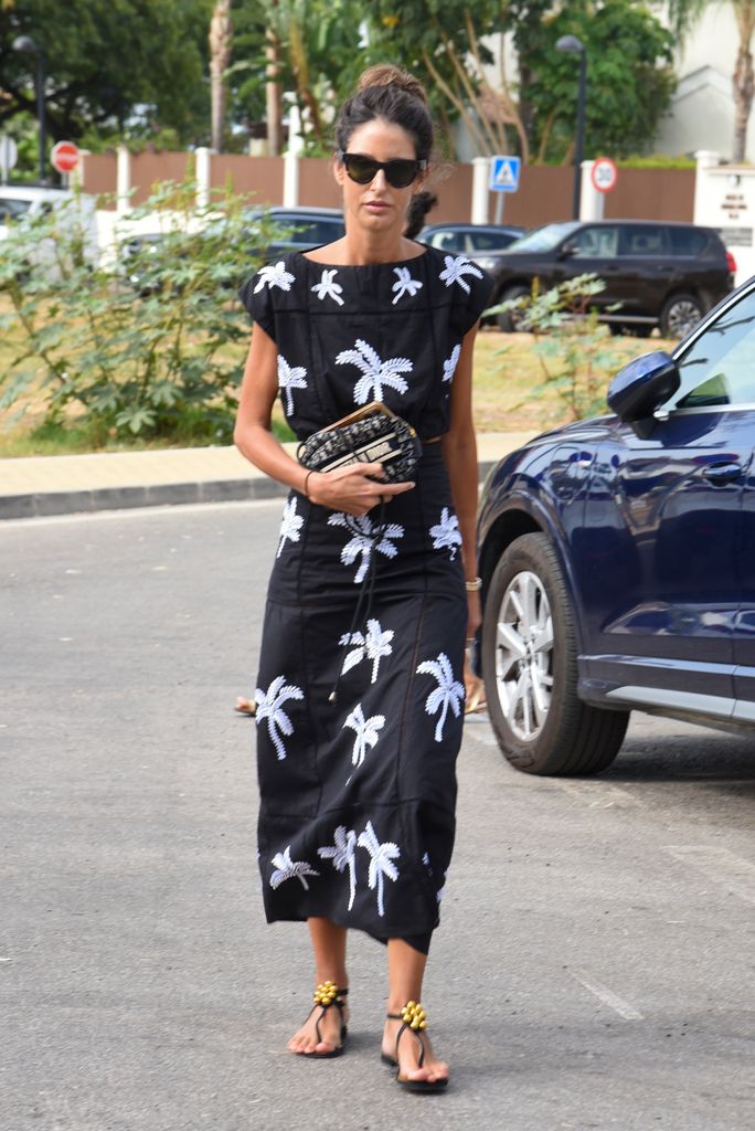 Inés Domeq en la misa de Cartina Goyanes en Marbella, 27 de agosto de 2024
