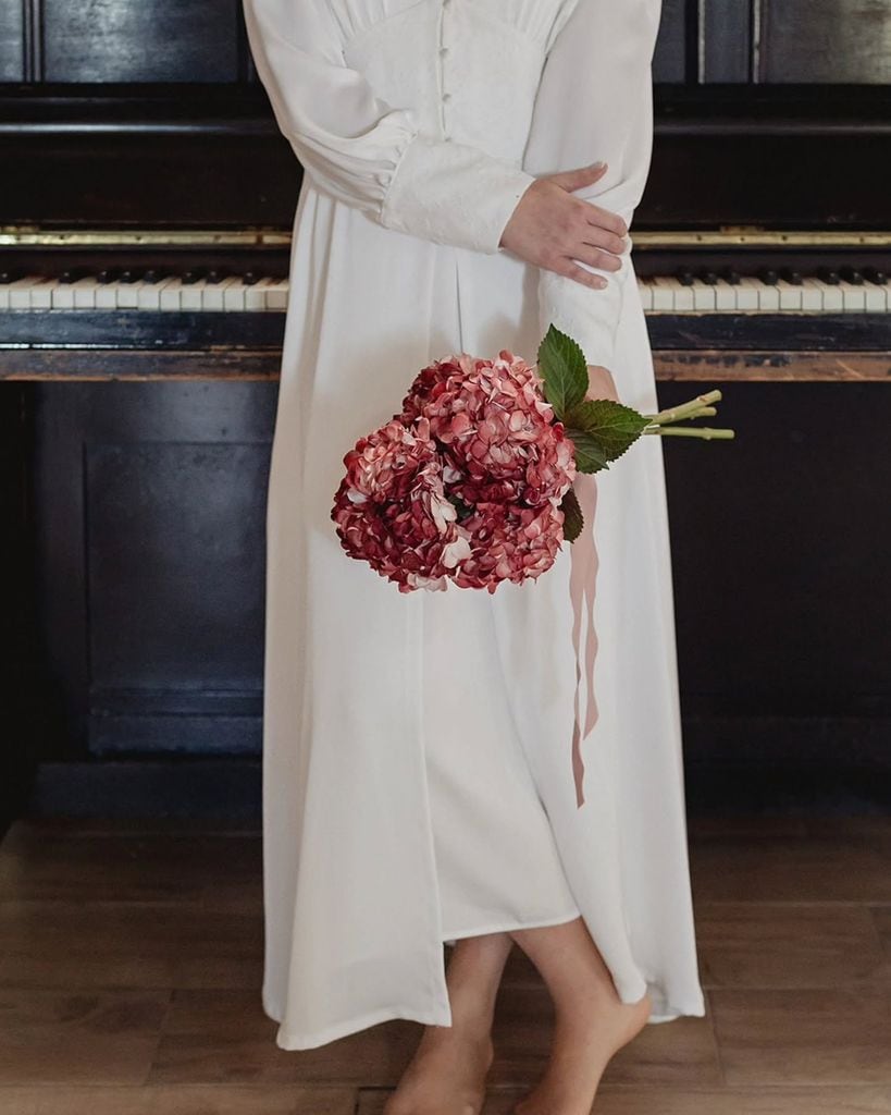 Ramo de novia de septiembre hortensias