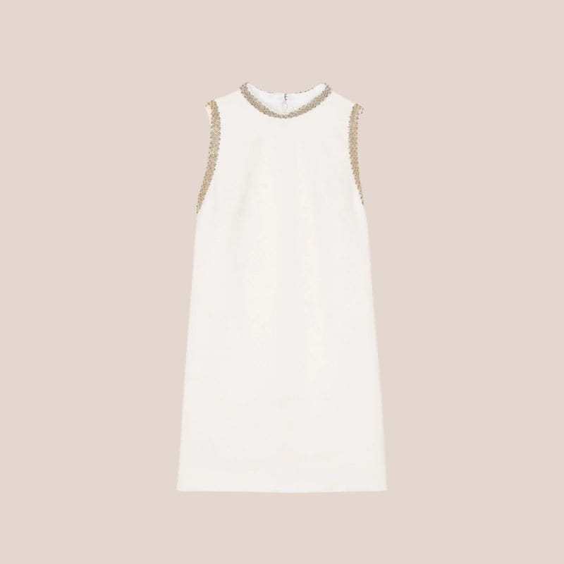 vestido blanco tubo