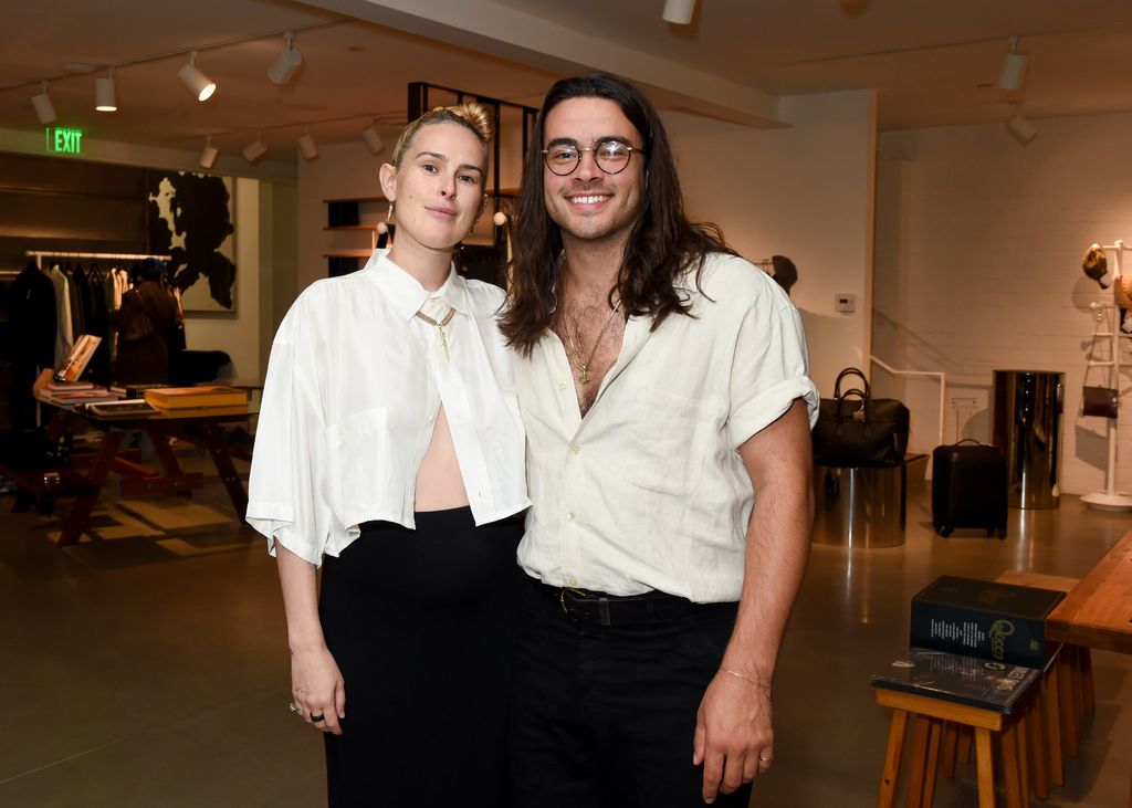 Rumer Willis con Derek Thomas, su expareja y padre de su hija.