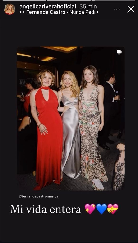 Angélica Rivera, la más orgullosa de sus bellas hijas.