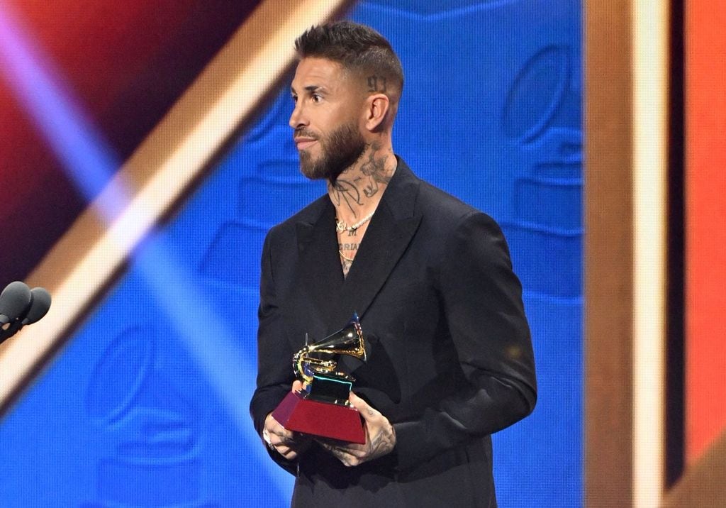 Sergio Ramos, en el escenario de los Latin Grammy