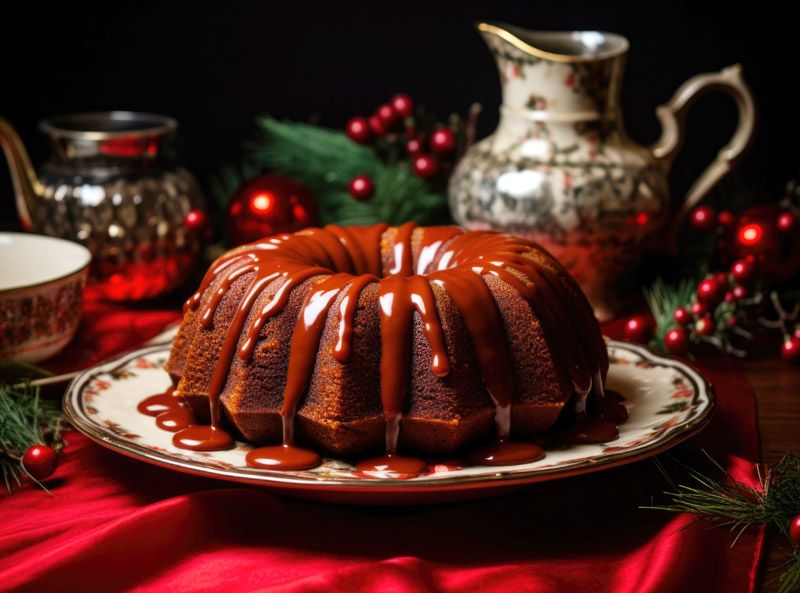 Savarin  de chocolate