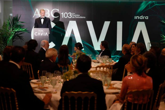 El Rey dando un discurso
