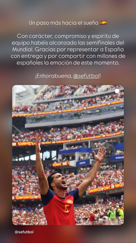 Casa Real celebra el pase a semifinales del Mundial de 2026