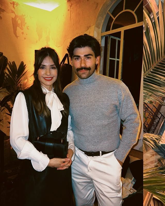 Marcela Mar con su hijo Emiliano, fruto de su relación con Gregorio Pernía