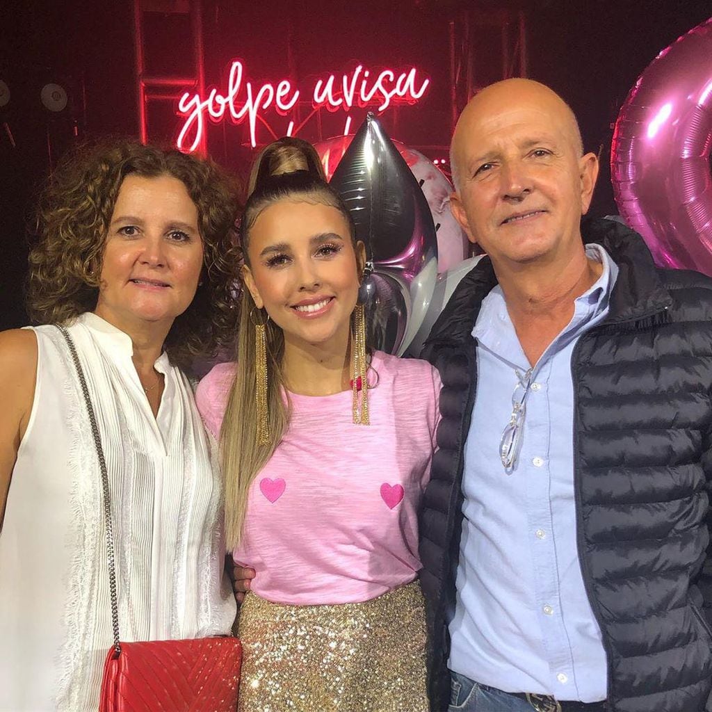 Paulina Goto y su papá