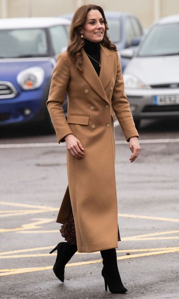 kate middleton massimo dutti camel coat