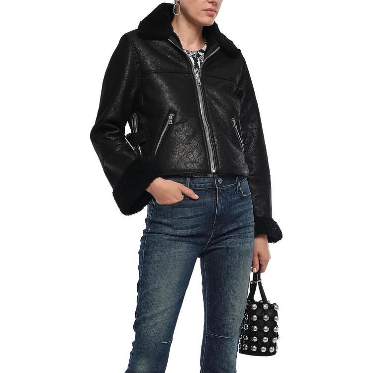 shearling jacket de rta