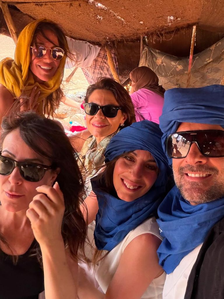 Elsa Anka en Marruecos con Almudena Cid, María José Suárez