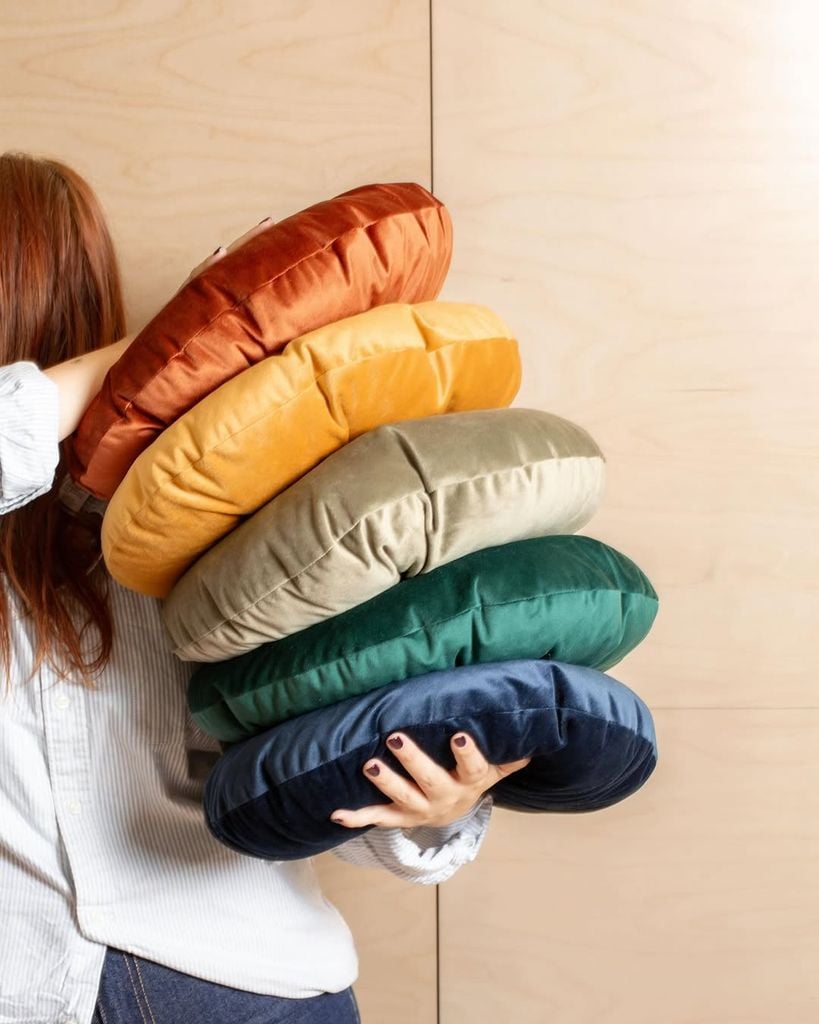 Cojines de colores