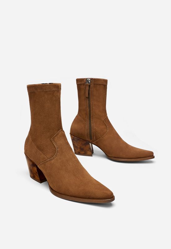 botines marron