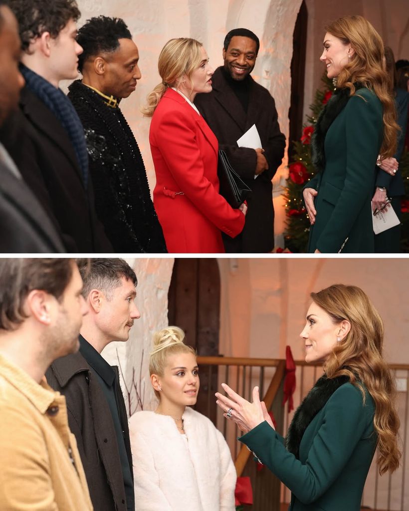 El príncipe y la princesa de Gales junto a sus hijos en el concierto de villancicos 'Juntos por Navidad'