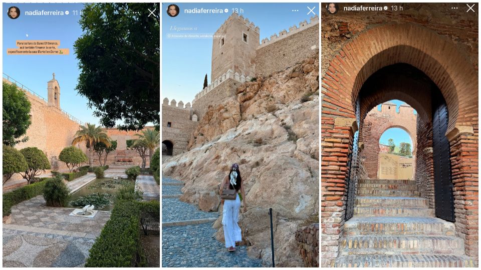 Nadia Ferreira recorrió uno de los puntos turísticos e históricos de la ciudad de Almería.
