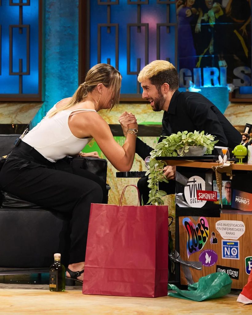 Paula Badosa y David Broncano en La Revuelta