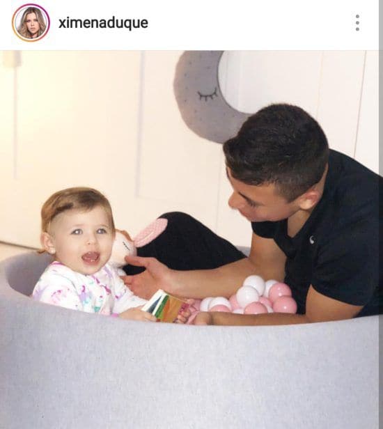 Luna y Cristian, hijos de Ximena Duque