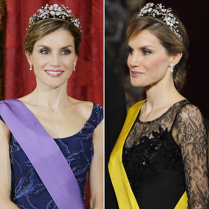 Doña Letizia moderniza la tiara floral