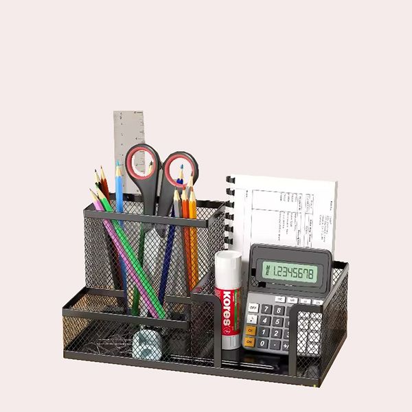  Elegante Organizador de Escritorio de 3 Niveles con Cajones