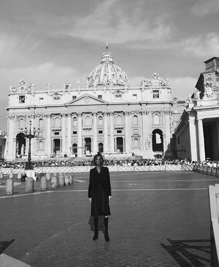 La audiencia de Ágatha Ruiz de la Prada con el Papa Francisco