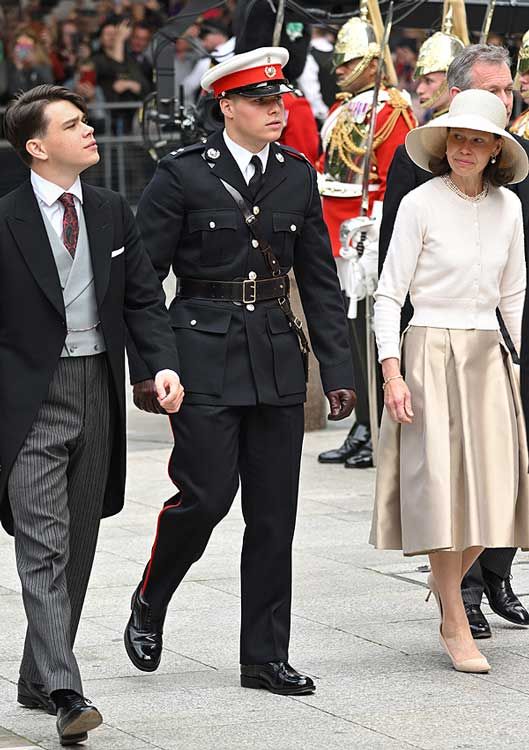 Arthur Chatto con su familia