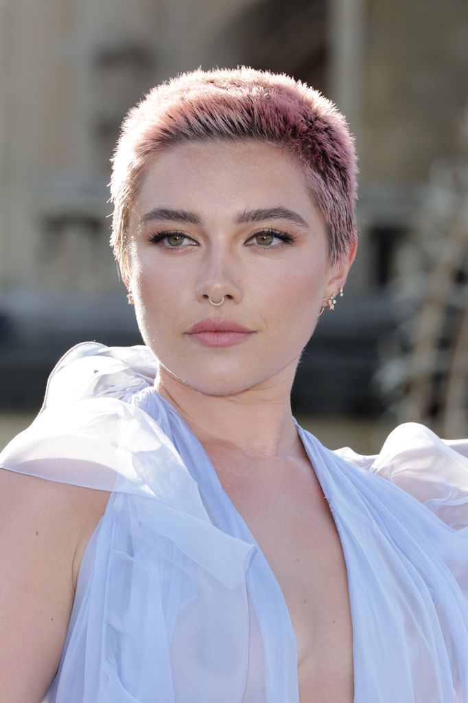 CHANTILLY, FRANCE - JULY 05: (EDITORIAL USE ONLY - For Non-Editorial use please seek approval from Fashion House) Florence Pugh attends the Valentino Haute Couture Fall/Winter 2023/2024 show as part of Paris Fashion Week at Chateau de Chantilly on July 05, 2023 in Chantilly, France
