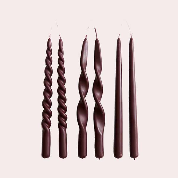 Pack de 6 velas cónicas H&M