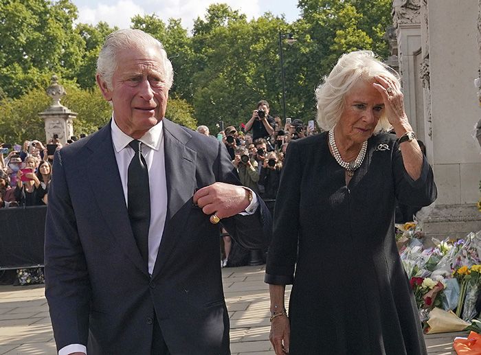 carlos iii y camilla en buckingham multitudes