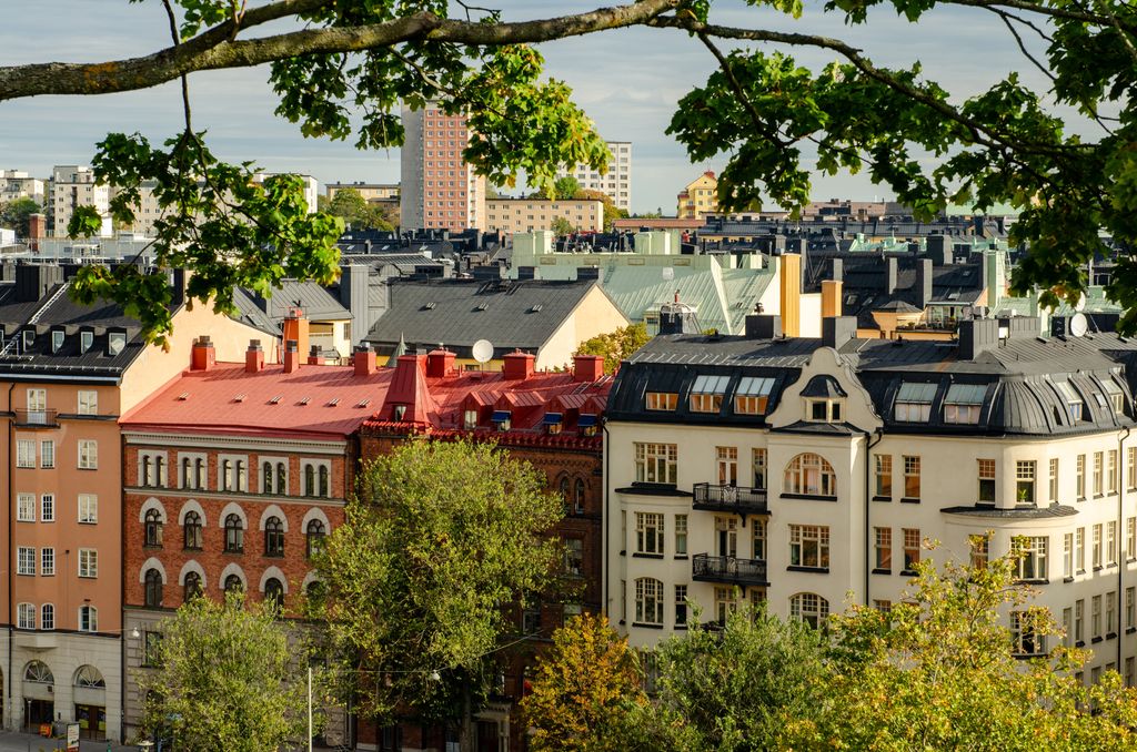 Edificios en el barrio de Vasastan de Estocolmo