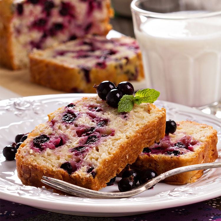 'Pound cake' de arándanos