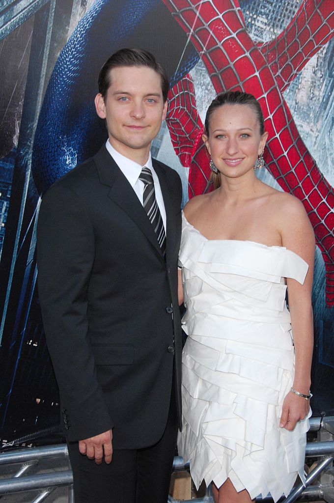 Tobey Maguire y Jennifer Meyer en el estreno de 'SPIDER-MAN 3'