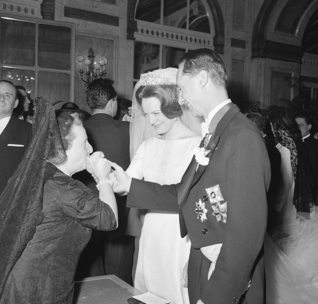Irene de Países Bajos en su boda con vestido de novia de Pierre Balmain