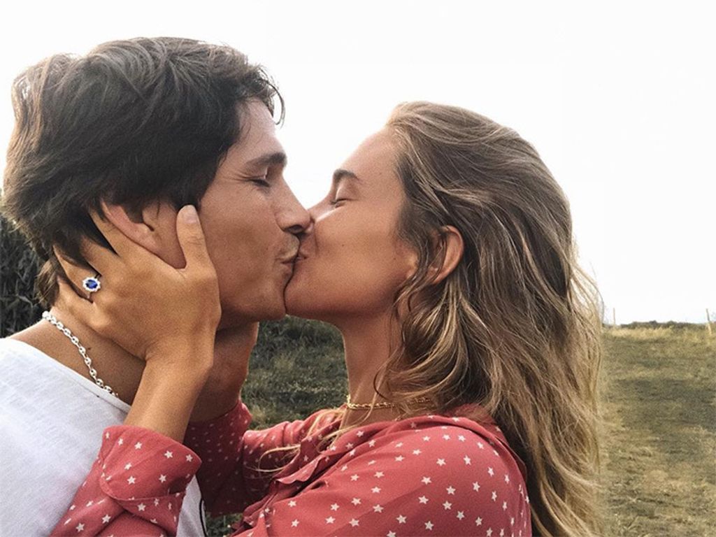 Una foto de archivo de María junto a Pablo