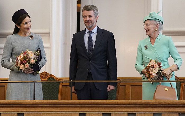 Mary de Dinamarca, el príncipe Federico y la reina Margarita