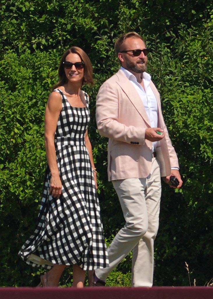 La princesa de Gales en el Guards Polo Club, sitaudo en Windsor