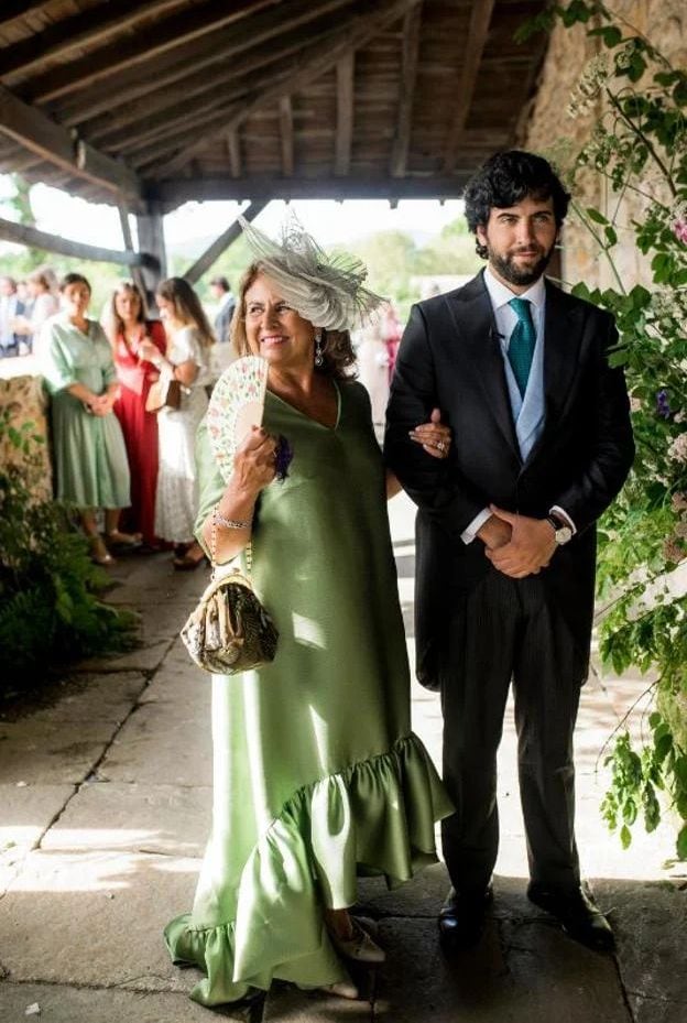 Madrina con vestido verde de Sophie et Voilà