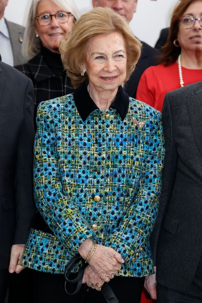 La reina Sofía en la VIII edición de los Premios Evolución y a la I edición del Premio Emiliano Aguirre, Burgos, 2025.