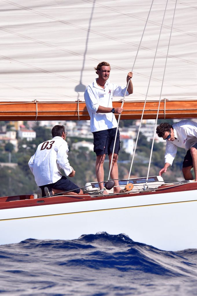 Pierre Casiraghi en un barco 