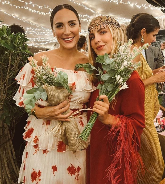 Tamara Falcó con su amiga Luisa Bergel y Cristian Florez
