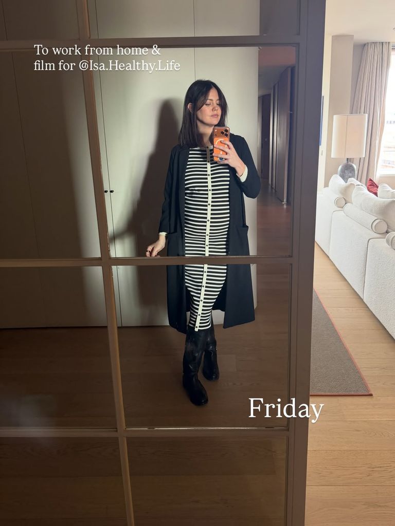 Los looks premamá de Isabelle Junot en invierno