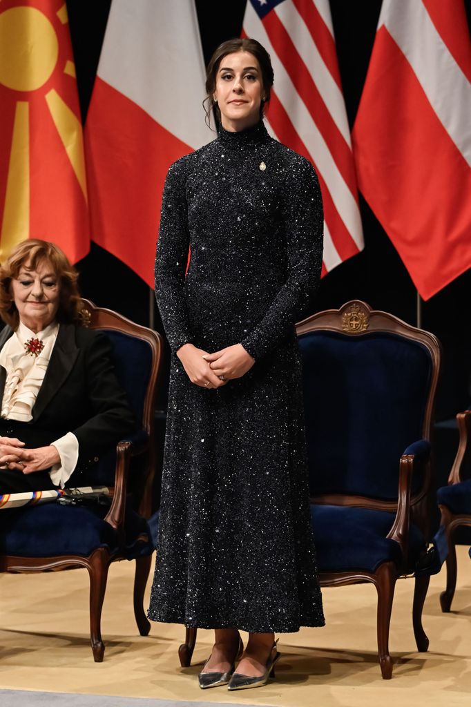 Plano entero de Carolina Marín en la ceremonia de los Premios Princesa de Asturias 2024