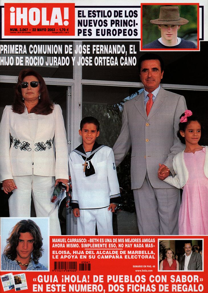 La Primera Comunión de José Fernando y Gloria Camila en la portada de ¡HOLA!