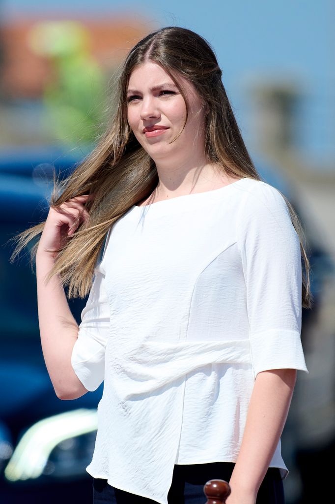 La infanta Sofía en julio de 2025 con el top de Rivera que recuperó ayer