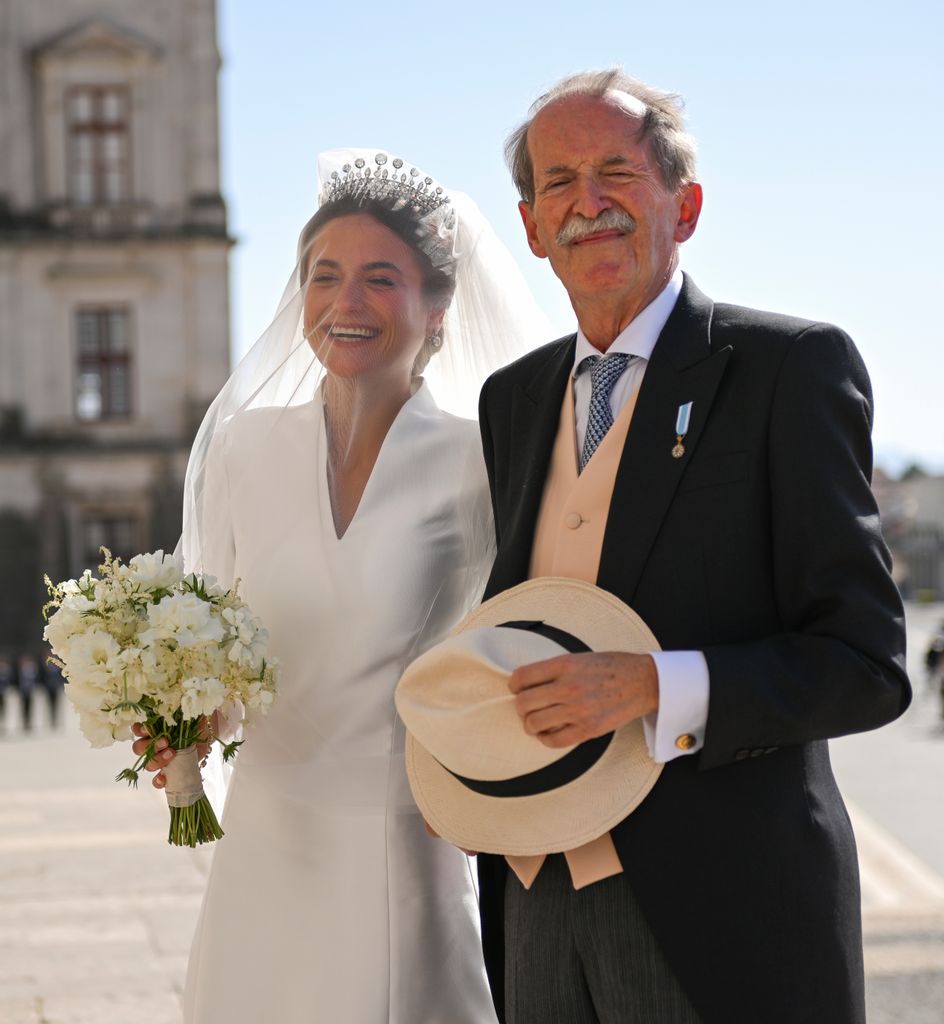 María Francisca de Portugal el día de su boda