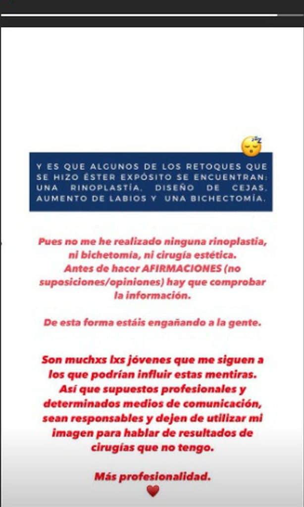 Ester Expósito responde a críticas