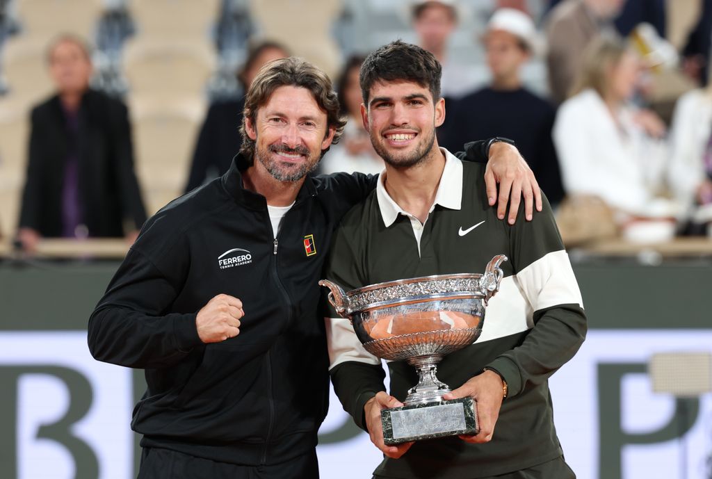 Alcaraz con Juan Carlos Ferrero