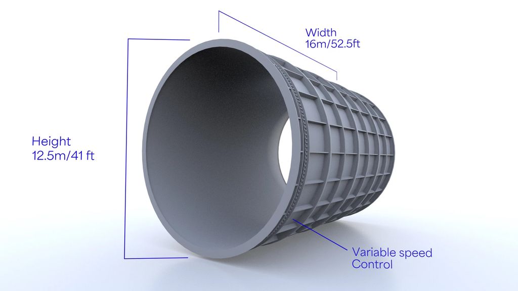 El Snowtunnel, que abrirá en Australia en 2027, tendrá 12,5 metros de alto y 16 de largo, el tamaño de un edificio de cuatro plantas cubierto de nieve real