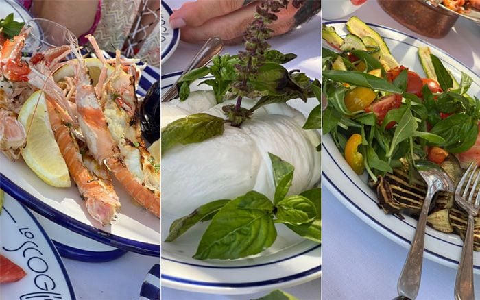 david beckham comida en lo scoglio