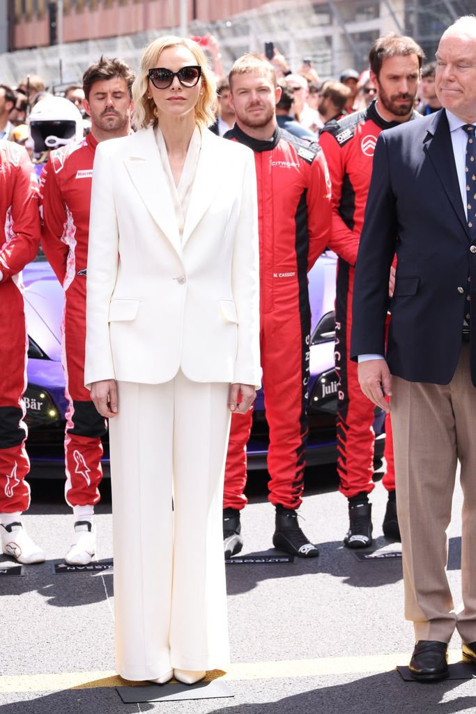 La princesa Charlene en la ceremonia de premios del Monaco E-Prix, 2026.