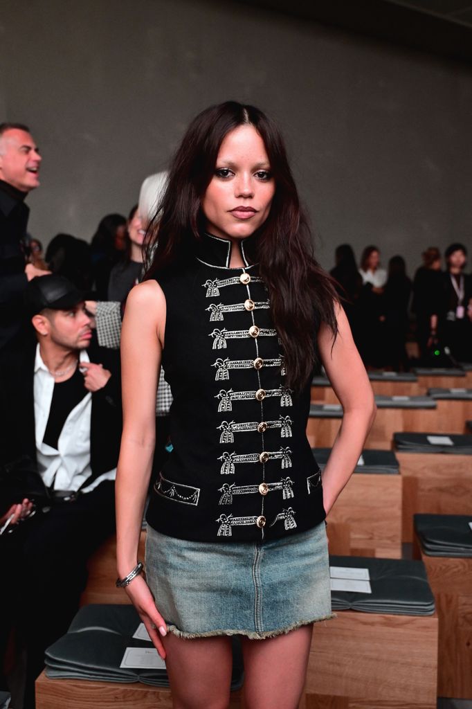 Jenna Ortega en el desfile de Dior.